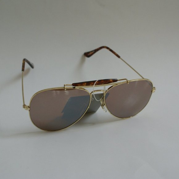 NWT Vintage 90's Aviator Metal Outsider Sunglasses (S.Gold) - Picture 1 of 4